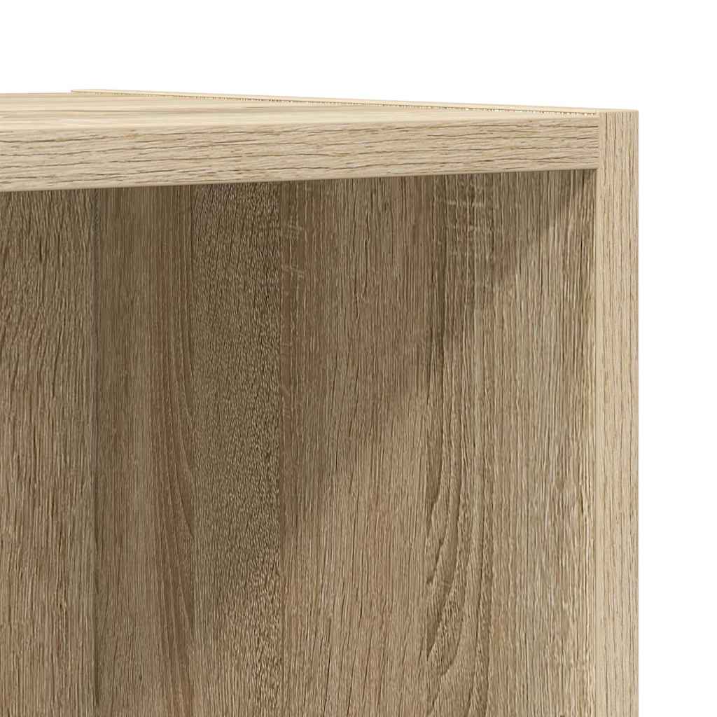 805483 vidaXL Wall-mounted TV Cabinet Sonoma Oak 37x37x107 cm Engineered Wood