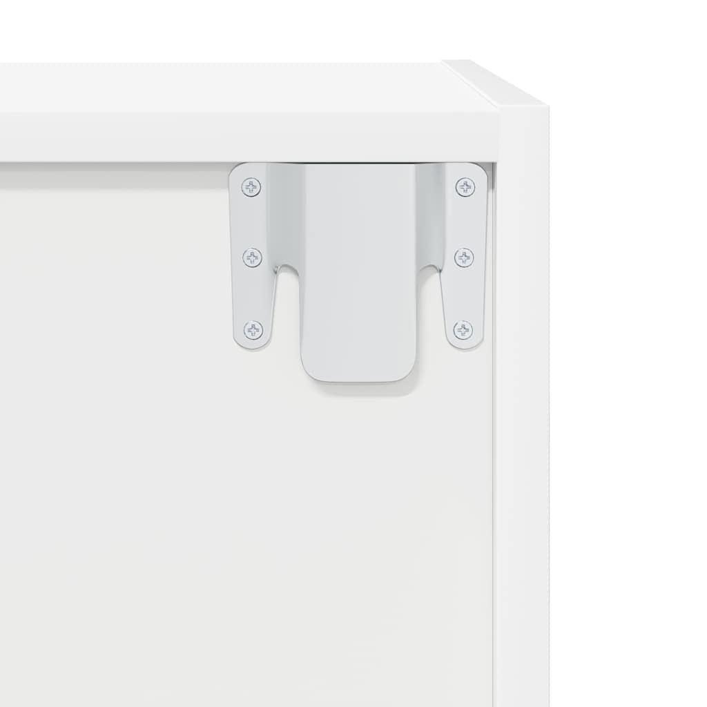 805489 vidaXL Wall-mounted TV Cabinet White 37x37x142,5 cm Engineered Wood