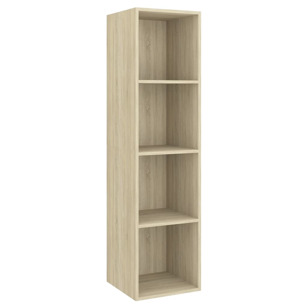 vidaXL Wall-mounted TV Cabinet Sonoma Oak 37x37x142.5 cm Engineered Wood