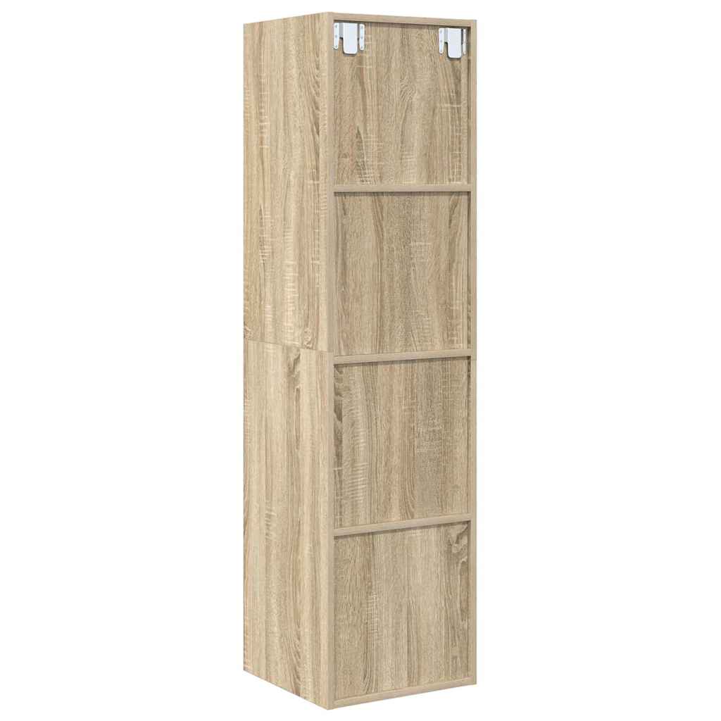 Wall-mounted TV Cabinet Sonoma Oak 37x37x142.5 cm