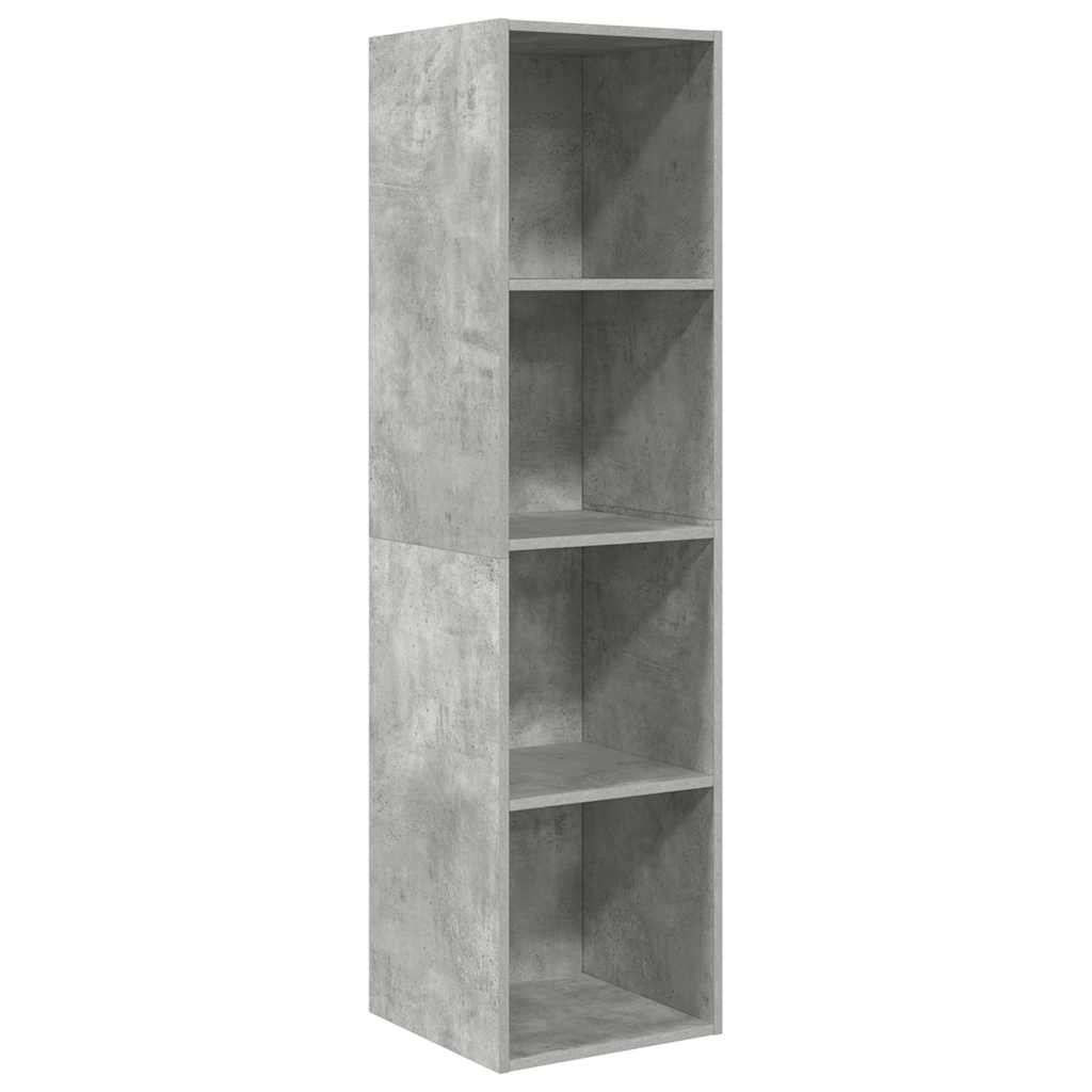 805493 vidaXL Wall-mounted TV Cabinet Concrete Grey 37x37x142,5 cm Engineered Wood