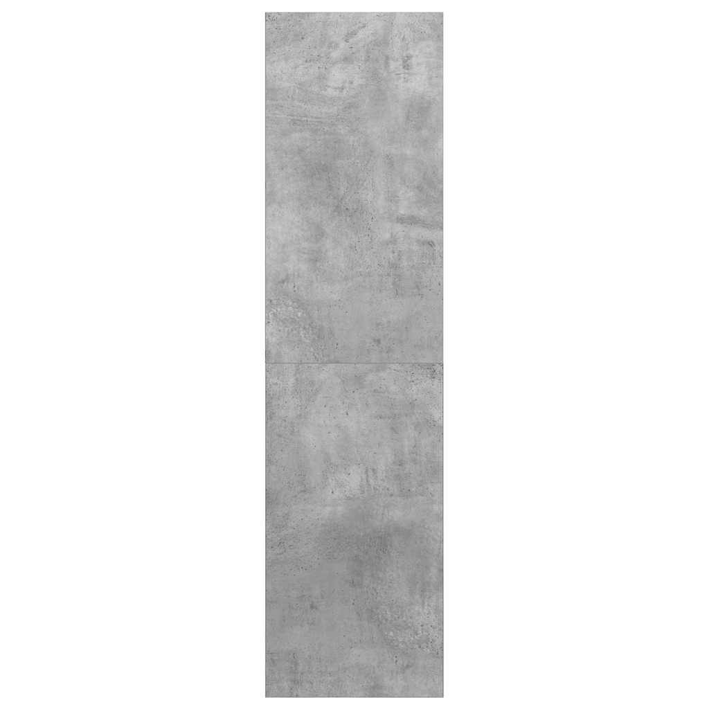 805493 vidaXL Wall-mounted TV Cabinet Concrete Grey 37x37x142,5 cm Engineered Wood