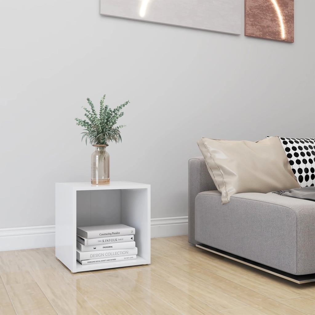 805498 vidaXL TV Cabinet White 37x35x37 cm Engineered Wood