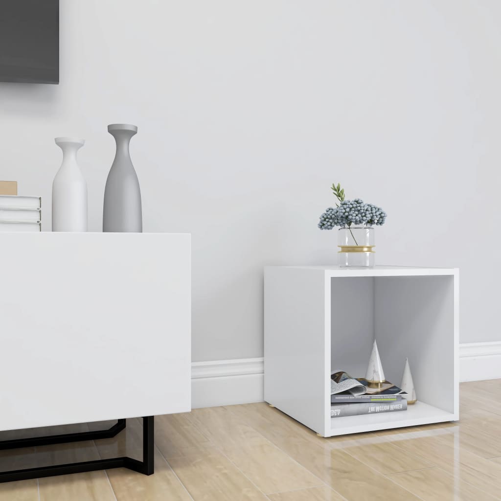 805498 vidaXL TV Cabinet White 37x35x37 cm Engineered Wood