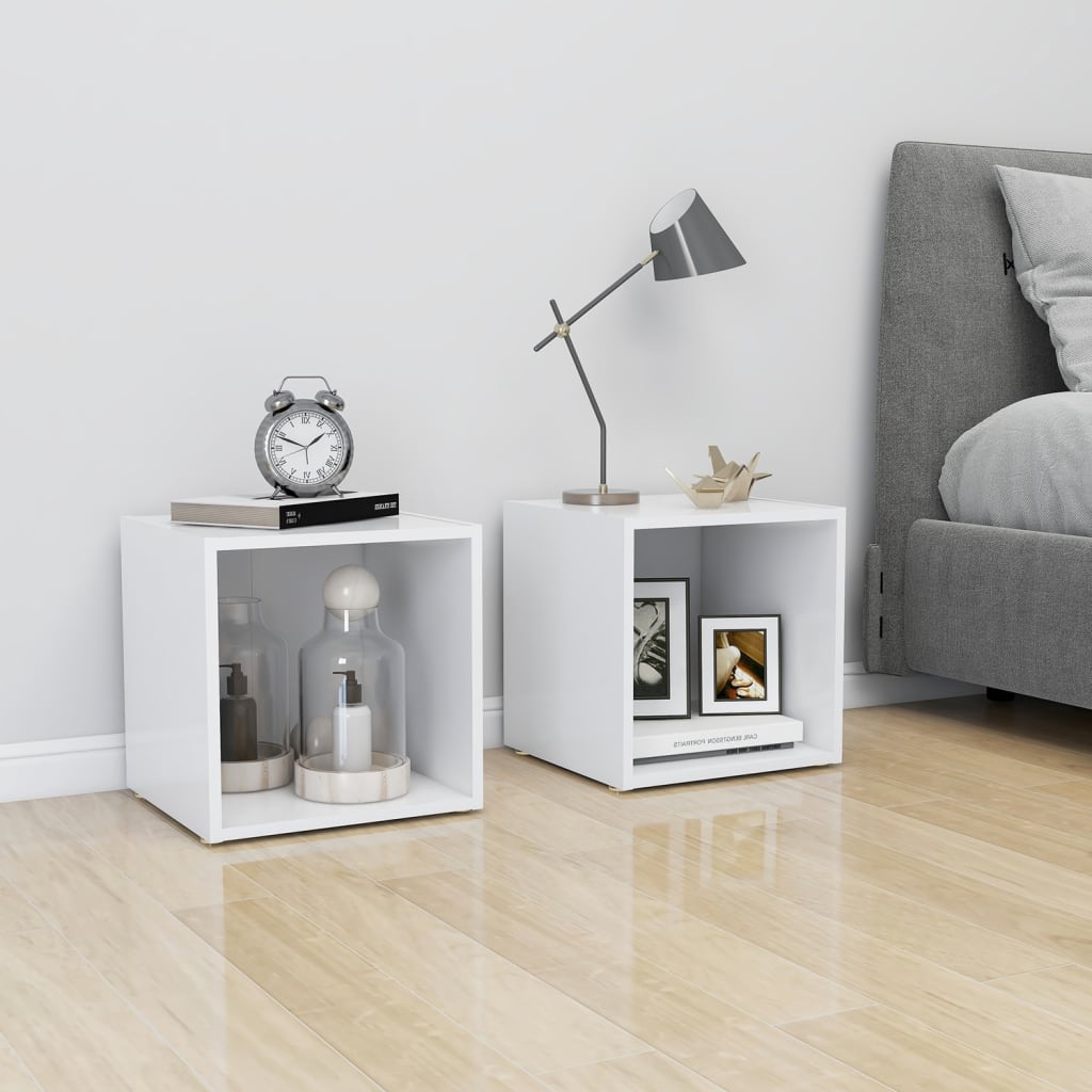 805498 vidaXL TV Cabinet White 37x35x37 cm Engineered Wood