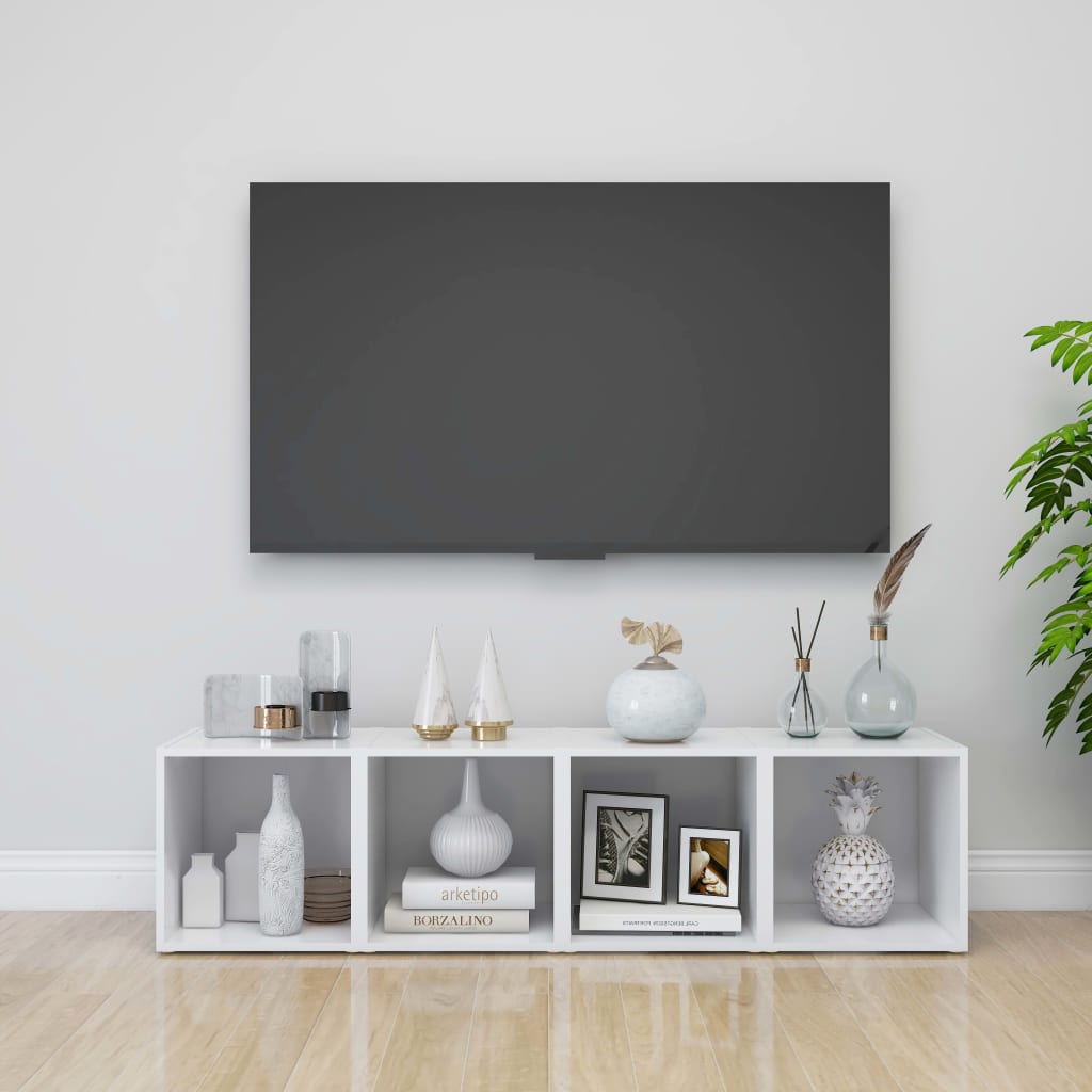 805498 vidaXL TV Cabinet White 37x35x37 cm Engineered Wood
