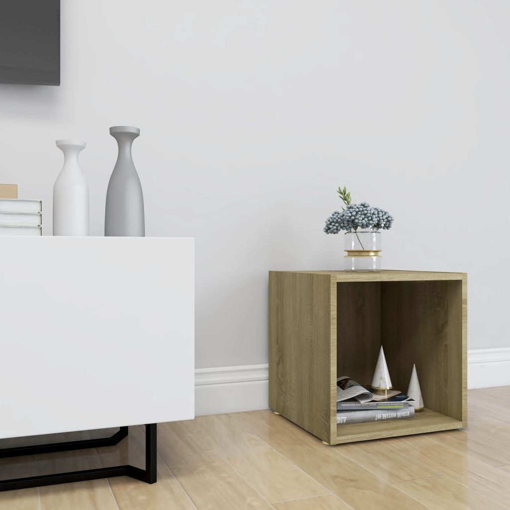 805507 vidaXL TV Cabinet Sonoma Oak 37x35x37 cm Engineered Wood
