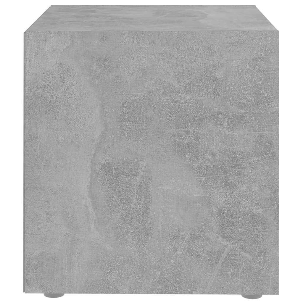 805511 vidaXL 2 Piece TV Cabinet Set Concrete Grey 37x35x37 cm Engineered Wood