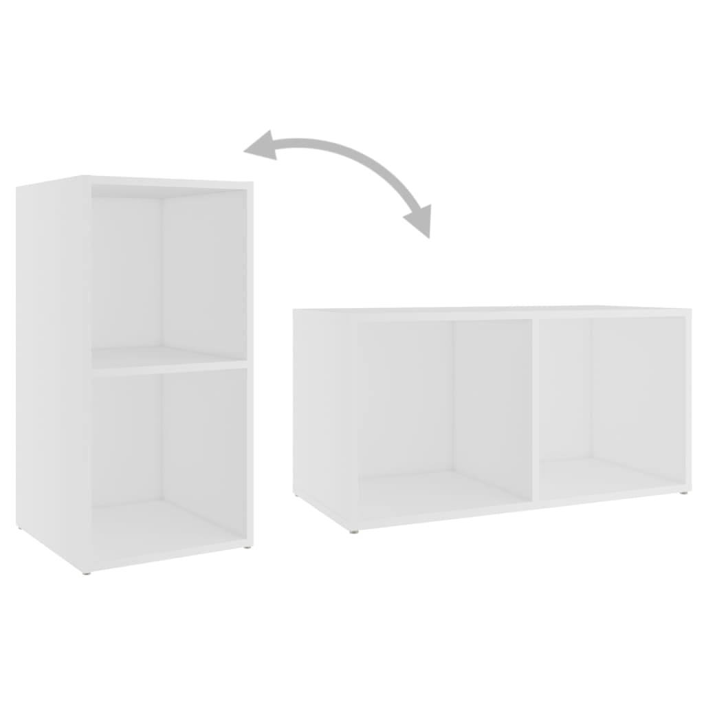 805525 vidaXL TV Cabinet White 72x35x36,5 cm Engineered Wood