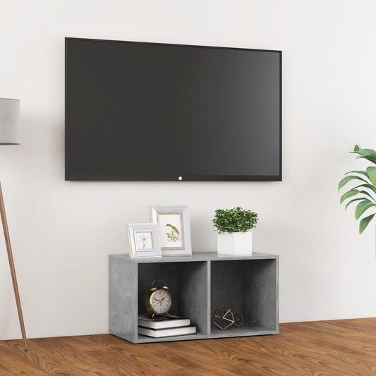 805529 vidaXL TV Cabinet Concrete Grey 72x35x36,5 cm Engineered Wood
