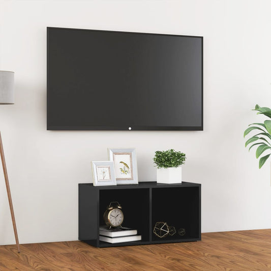 805533 vidaXL TV Cabinet High Gloss Grey 72x35x36,5 cm Engineered Wood