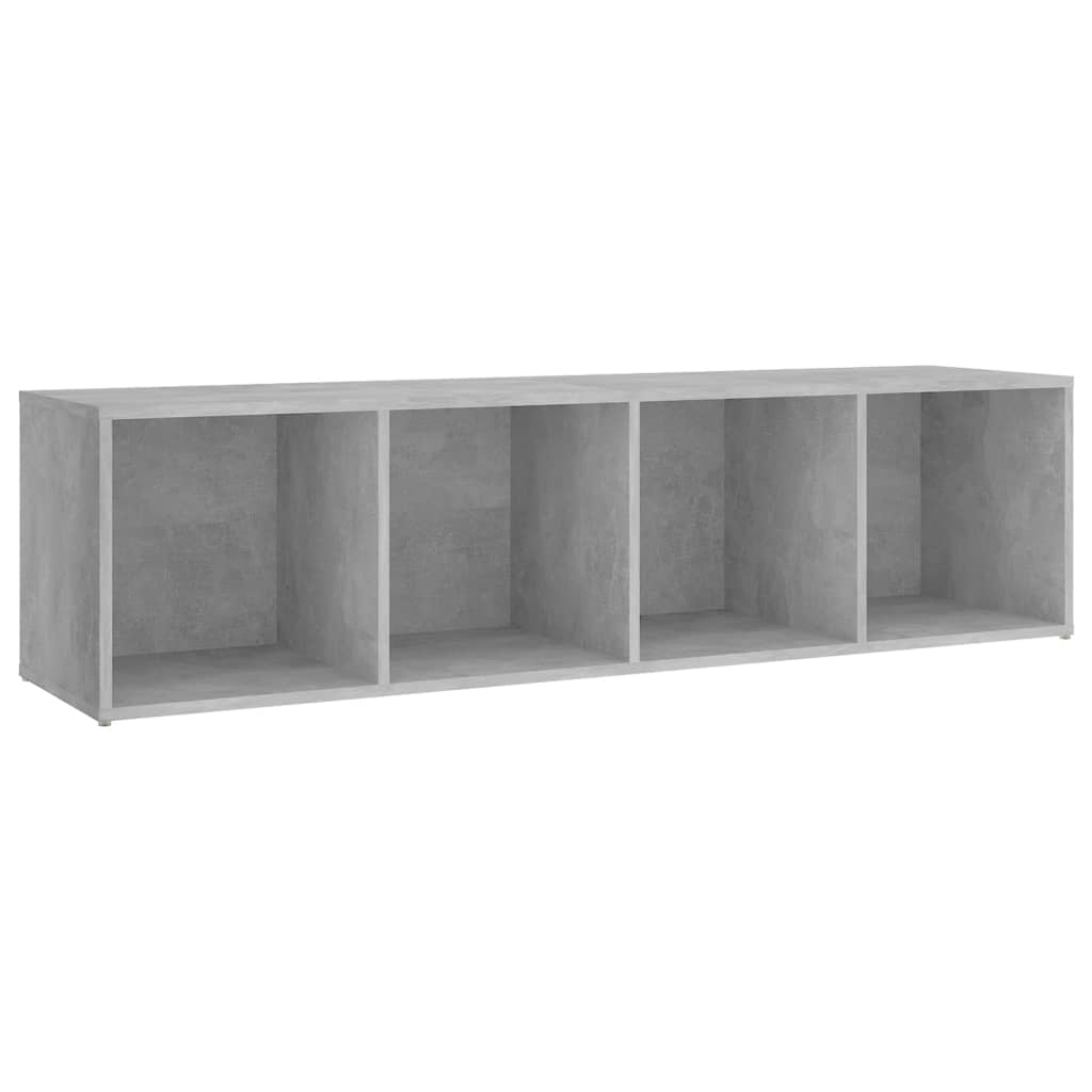 vidaXL TV Cabinet Concrete Grey 142.5x35x36.5 cm Engineered Wood