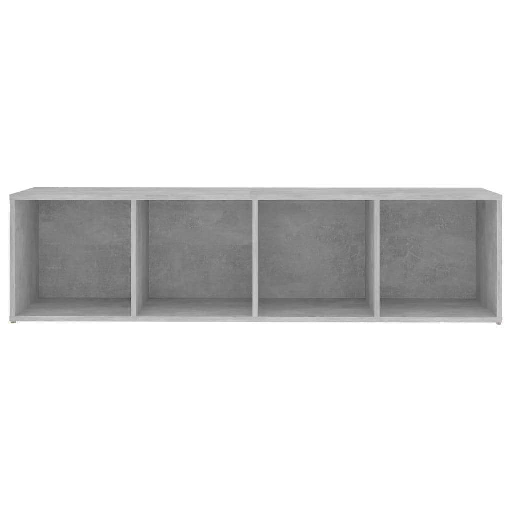 vidaXL TV Cabinet Concrete Grey 142.5x35x36.5 cm Engineered Wood