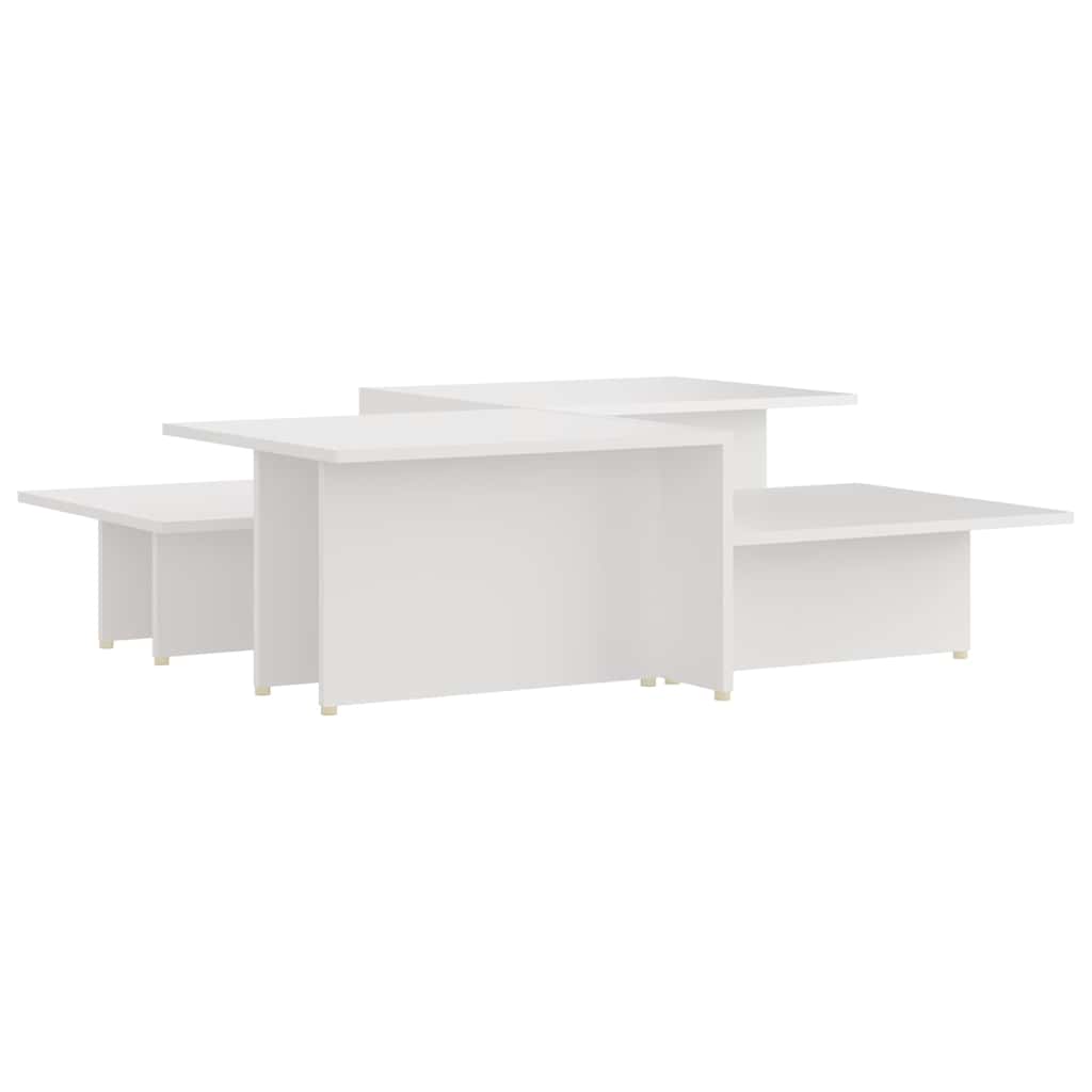 805562 vidaXL Coffee Tables 2 pcs White 111,5x50x33 cm Engineered Wood