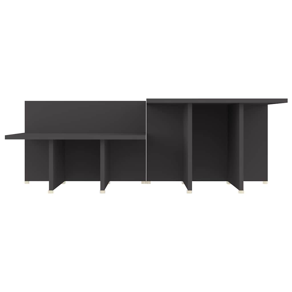 805566 vidaXL Coffee Tables 2 pcs Grey 111,5x50x33 cm Engineered Wood