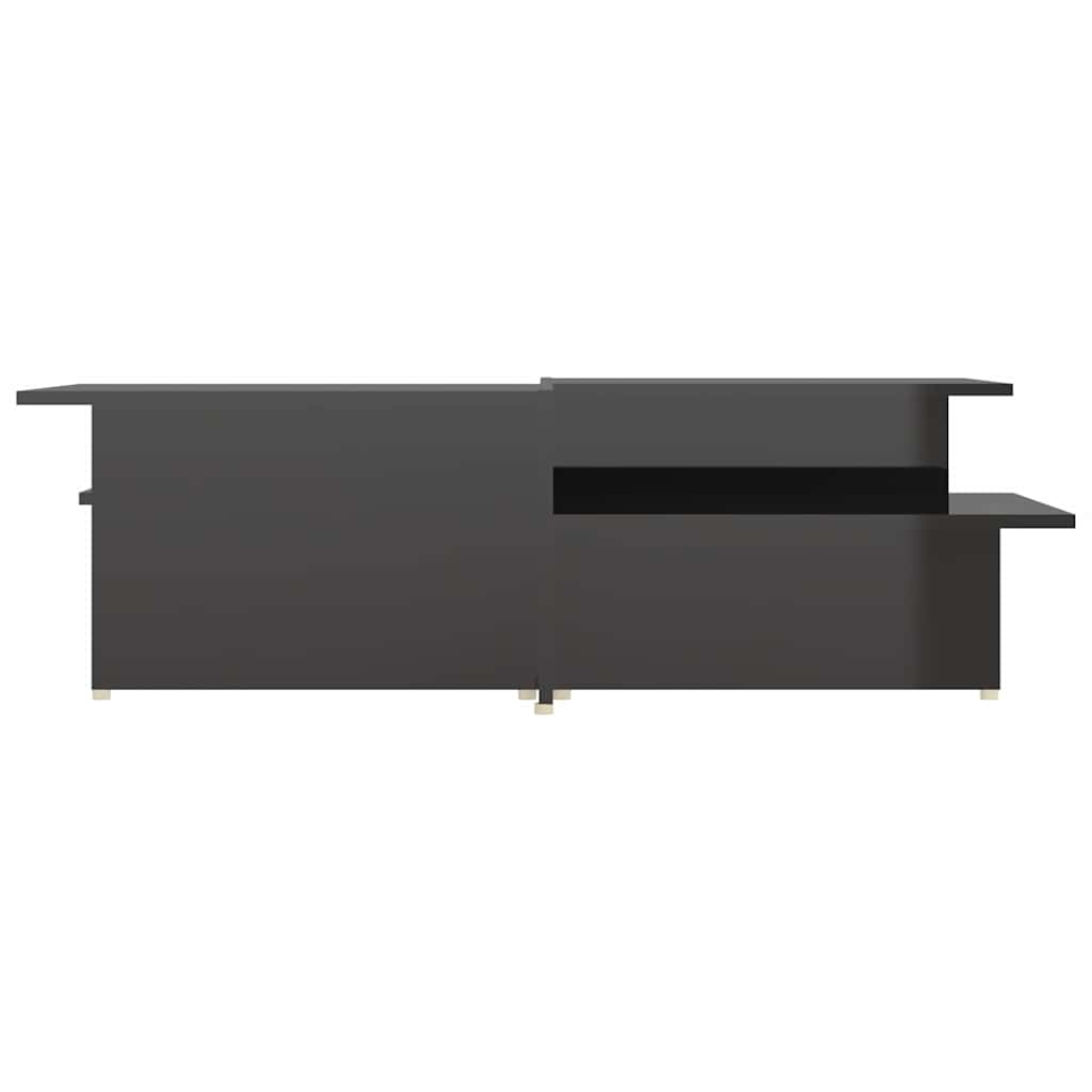 805576 vidaXL Coffee Tables 2 pcs High Gloss Black 111,5x50x33 cm Engineered Wood