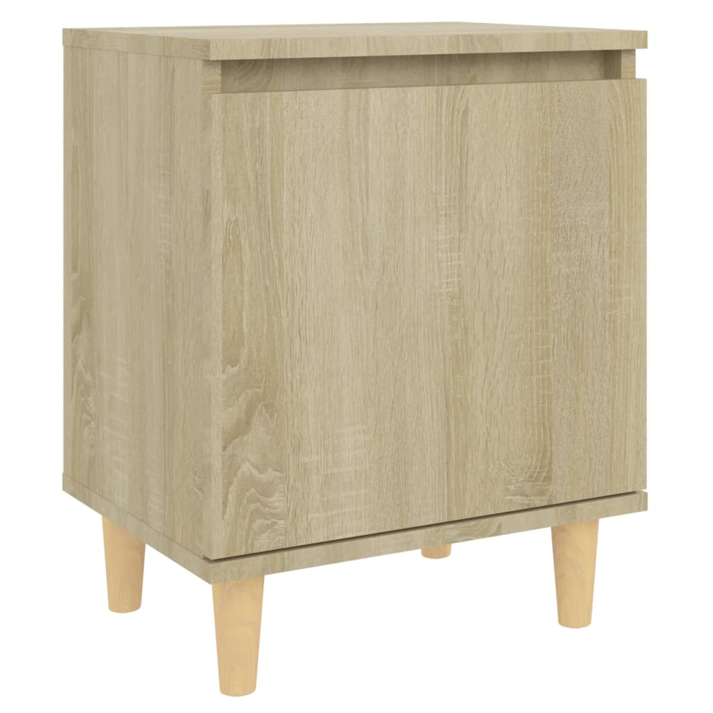 Bed Cabinet | Sonoma oak | Engineered wood, Solid eucalyptus wood | Small