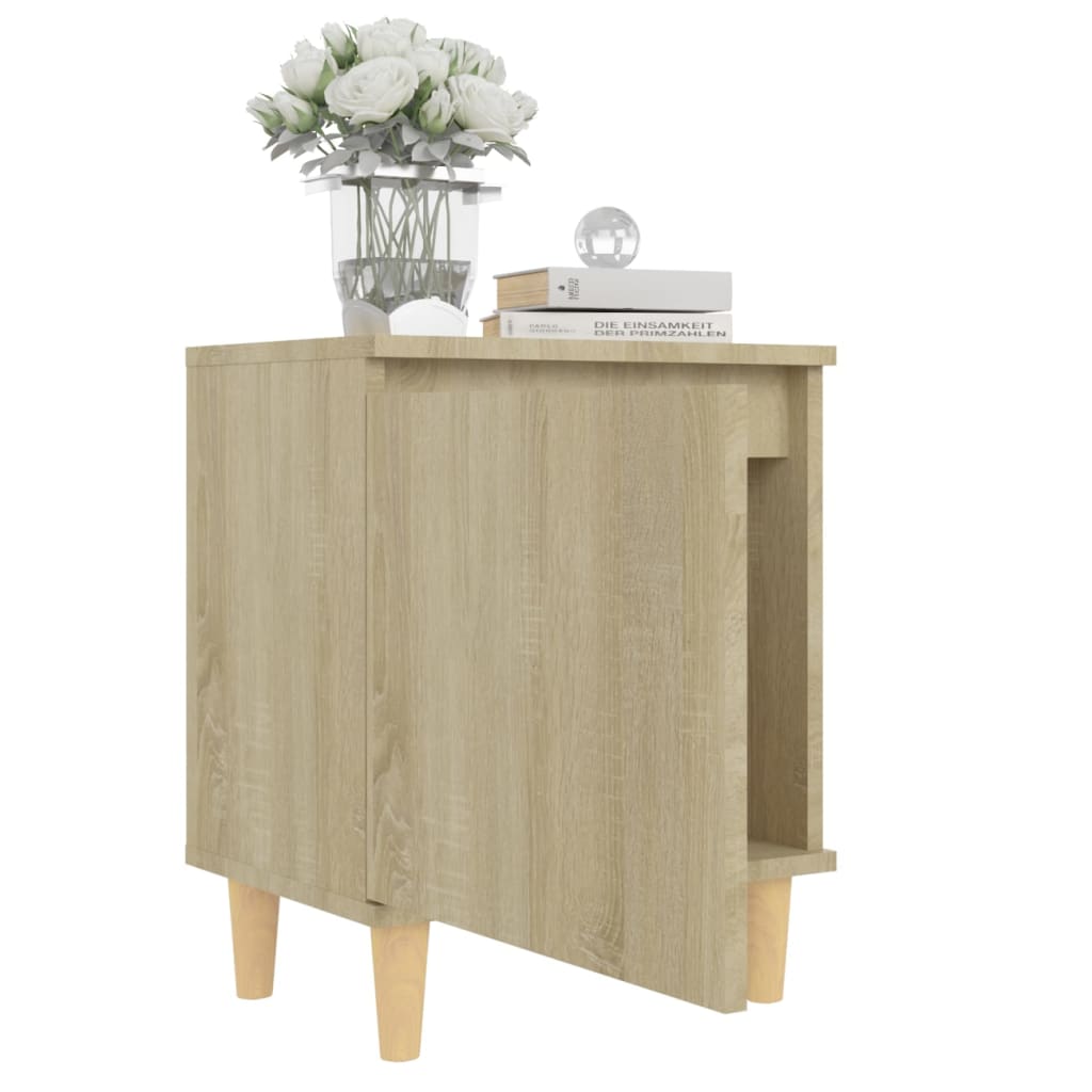 Bed Cabinet | Sonoma oak | Engineered wood, Solid eucalyptus wood | Small