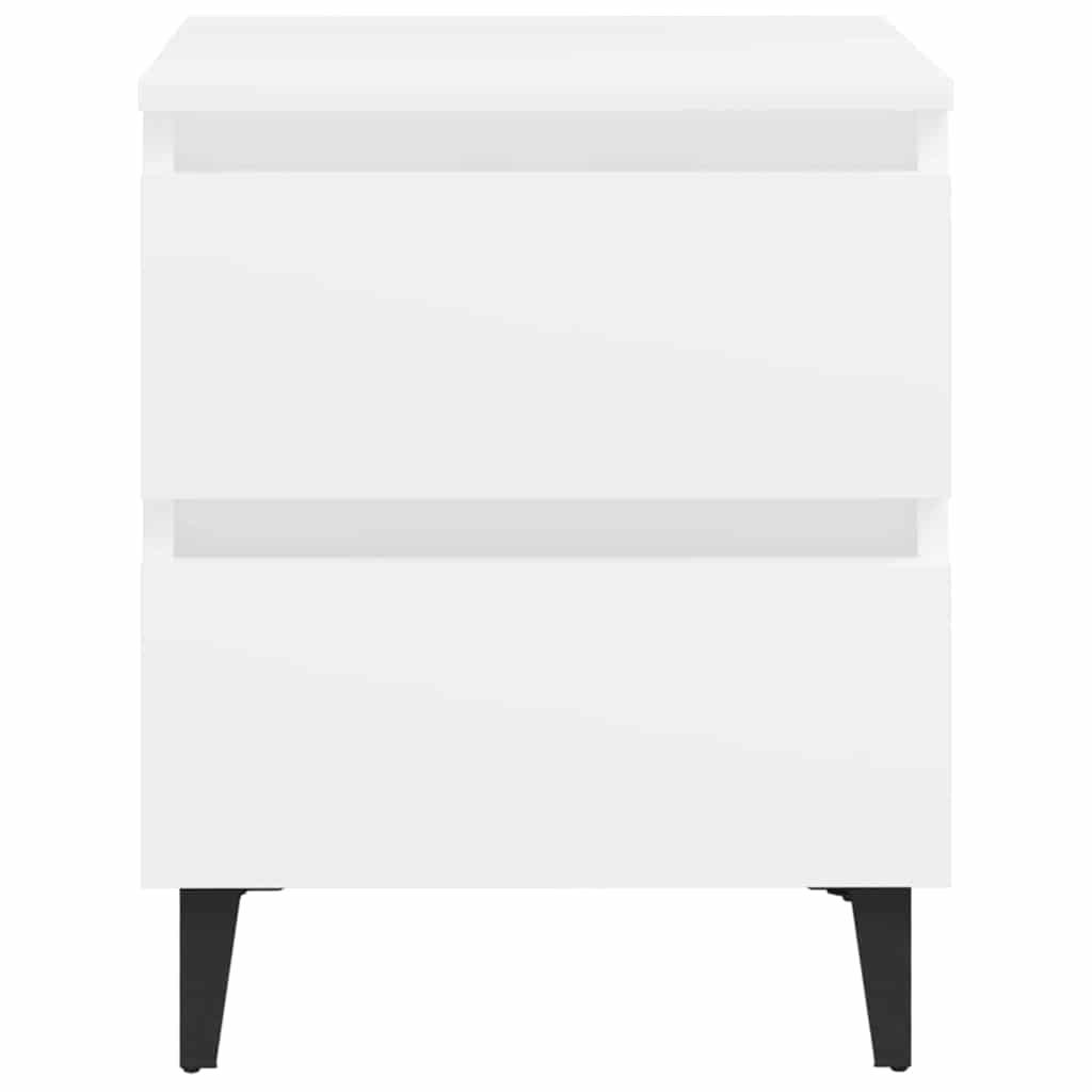 805869 vidaXL Bed Cabinet White 40x35x50 cm Engineered Wood