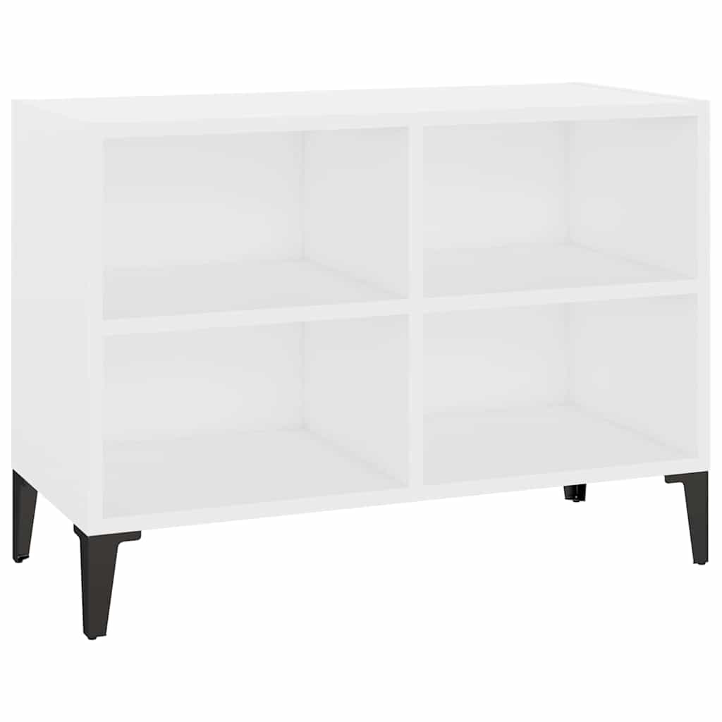 805932 vidaXL TV Cabinet with Metal Legs White 69,5x30x50 cm