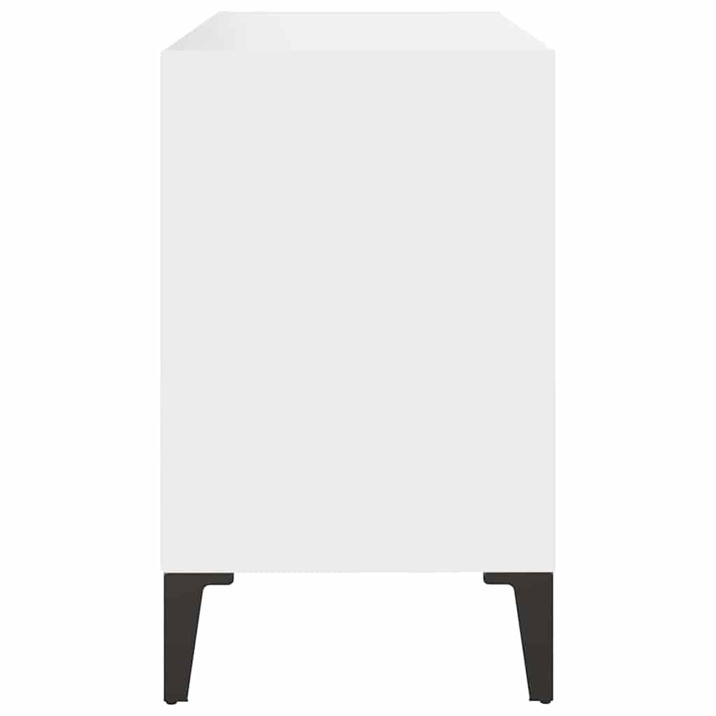 805932 vidaXL TV Cabinet with Metal Legs White 69,5x30x50 cm