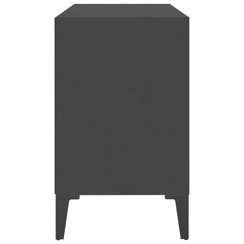 vidaXL TV Cabinet with Metal Legs Grey 69.5x30x50 cm