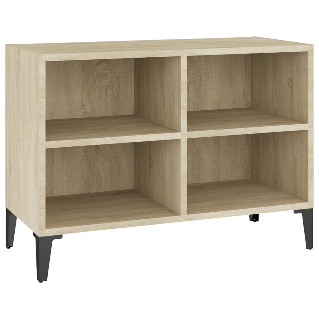 vidaXL TV Cabinet with Metal Legs Sonoma Oak 69.5x30x50 cm