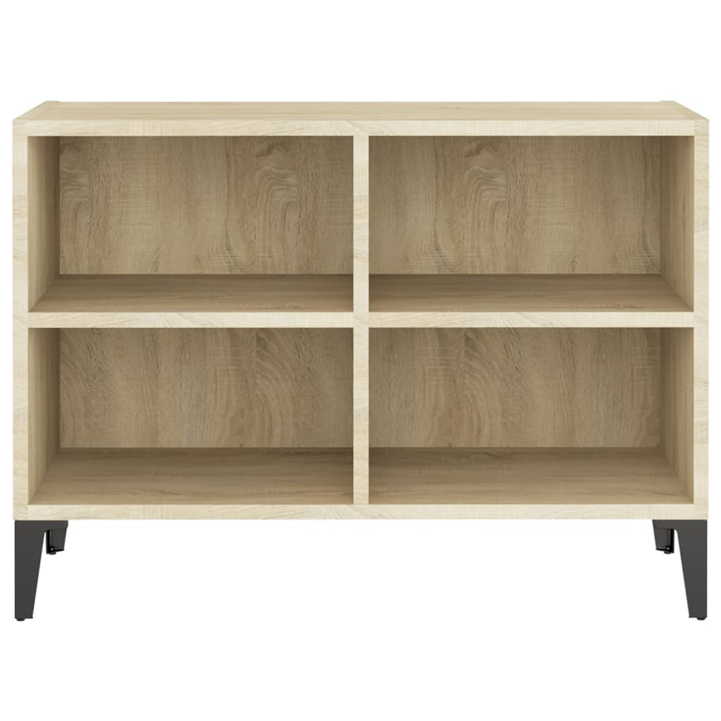 vidaXL TV Cabinet with Metal Legs Sonoma Oak 69.5x30x50 cm