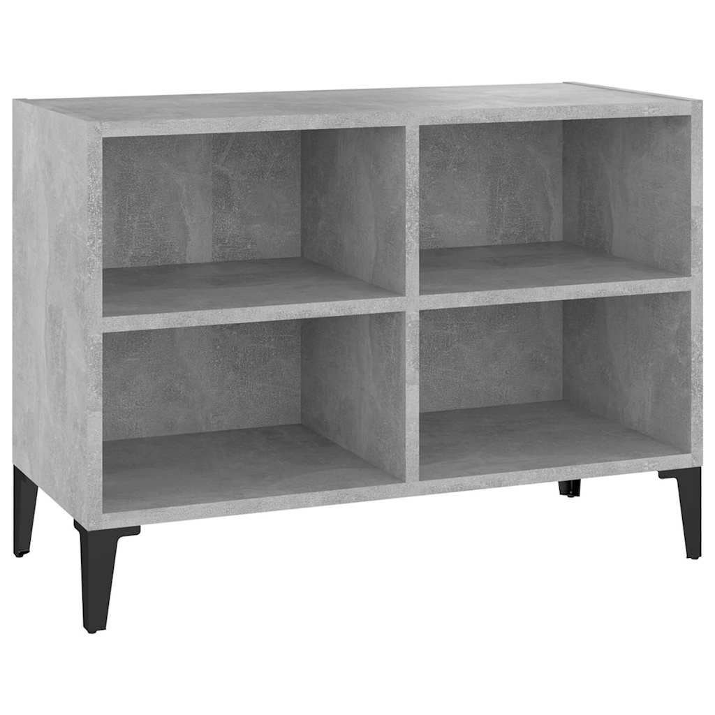 805936 vidaXL TV Cabinet with Metal Legs Concrete Grey 69,5x30x50 cm