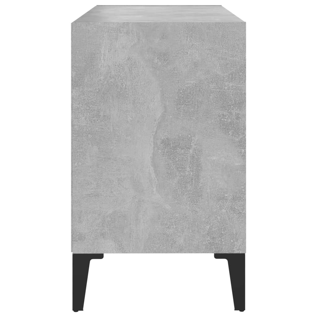 805936 vidaXL TV Cabinet with Metal Legs Concrete Grey 69,5x30x50 cm