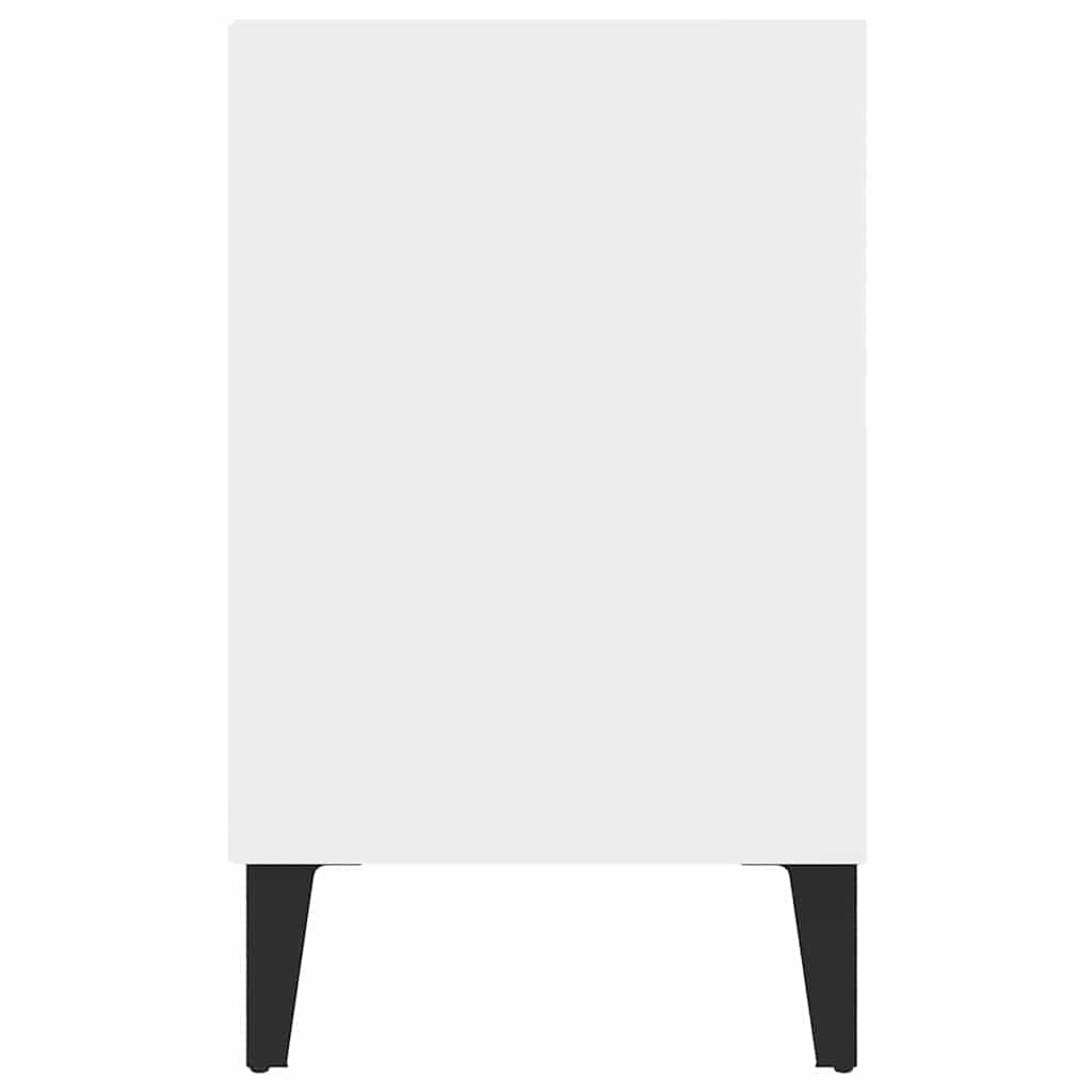 805950 vidaXL TV Cabinet with Metal Legs White 103,5x30x50 cm