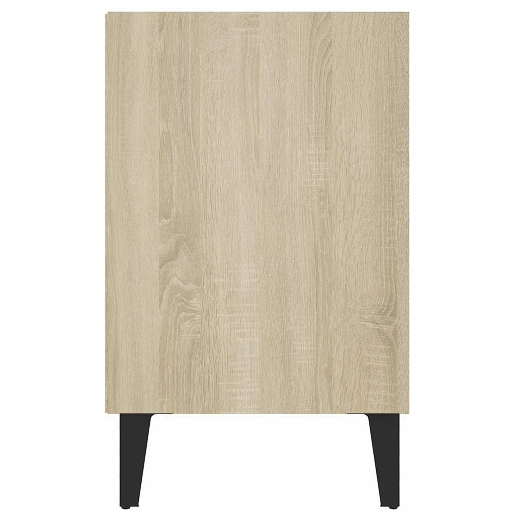 805953 vidaXL TV Cabinet with Metal Legs Sonoma Oak 103,5x30x50 cm