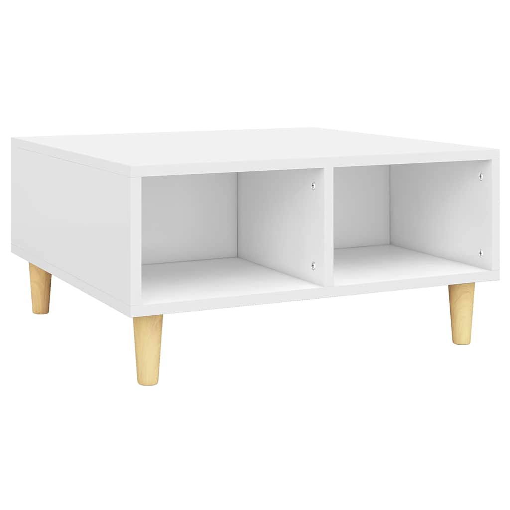 805977 vidaXL Coffee Table White 60x60x30 cm Engineered Wood