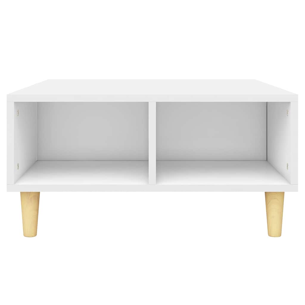 805977 vidaXL Coffee Table White 60x60x30 cm Engineered Wood