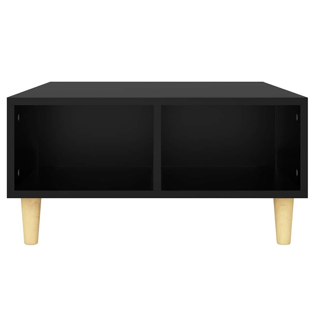 805978 vidaXL Coffee Table Black 60x60x30 cm Engineered Wood