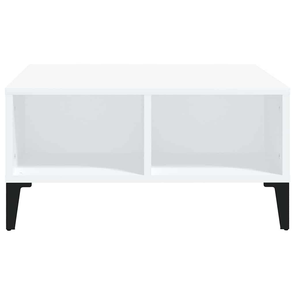 805986 vidaXL Coffee Table White 60x60x30 cm Engineered Wood