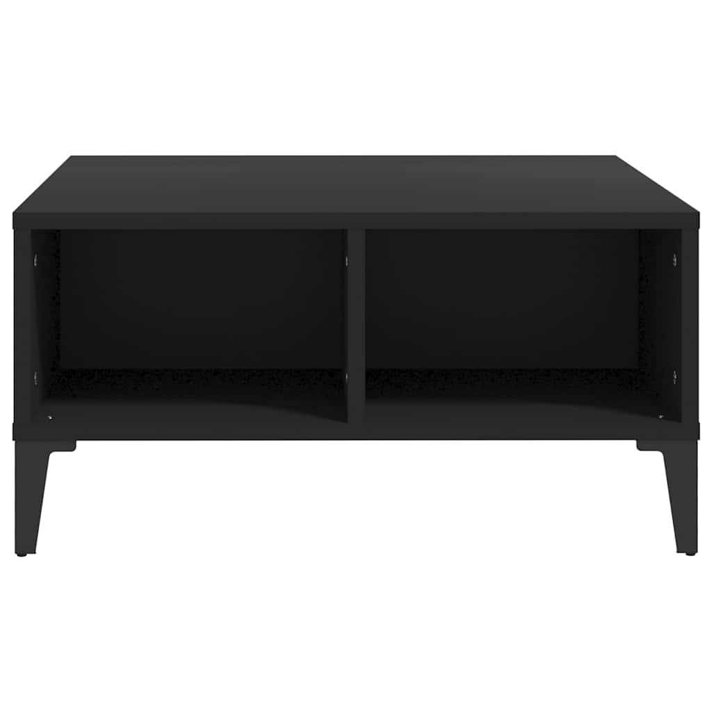 805987 vidaXL Coffee Table Black 60x60x30 cm Engineered Wood