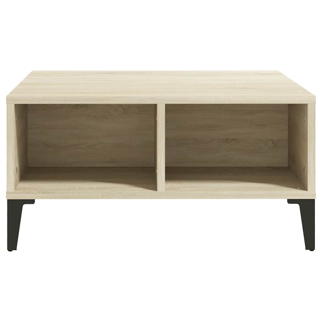 805989 vidaXL Coffee Table Sonoma Oak 60x60x30 cm Engineered Wood