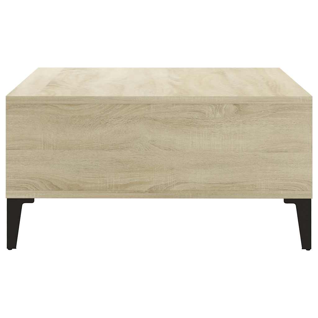 805989 vidaXL Coffee Table Sonoma Oak 60x60x30 cm Engineered Wood