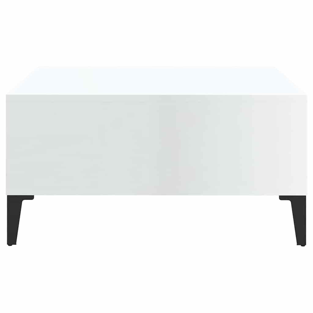 805992 vidaXL Coffee Table High Gloss White 60x60x30 cm Engineered Wood