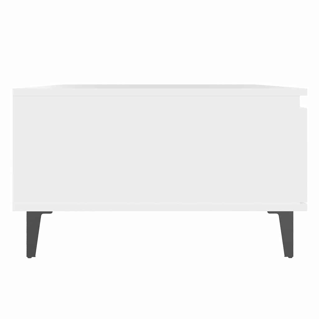 806004 vidaXL Coffee Table White 90x60x35 cm Engineered Wood