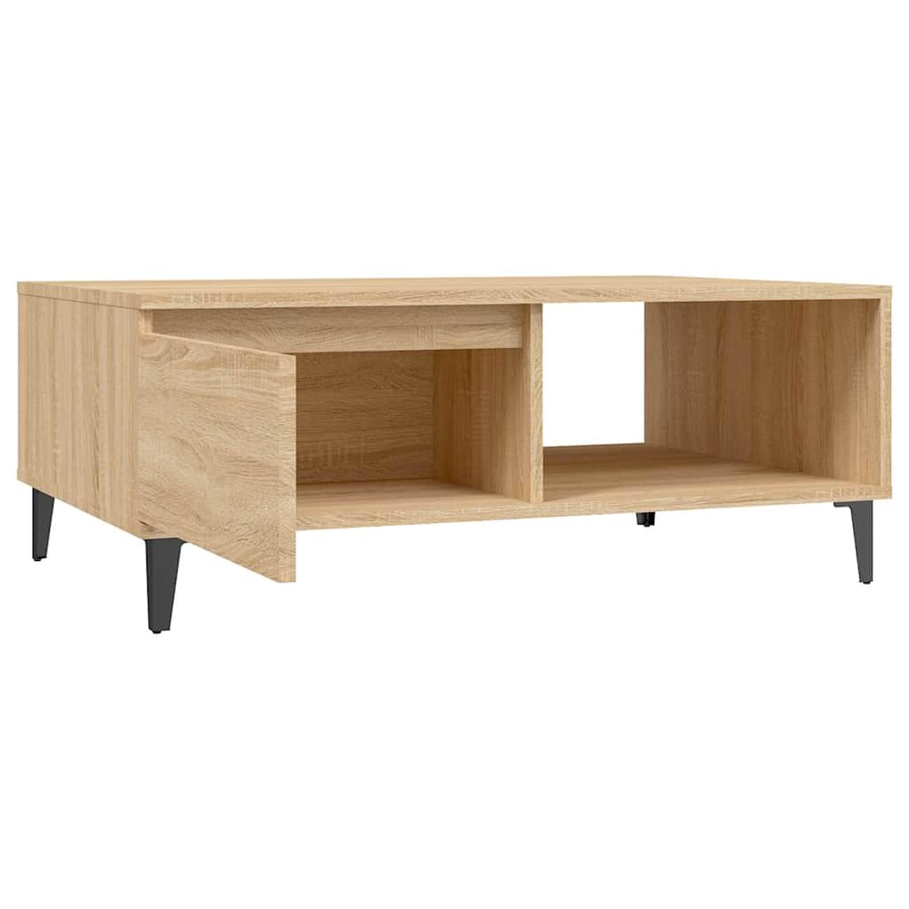 806007 vidaXL Coffee Table Sonoma Oak 90x60x35 cm Engineered Wood