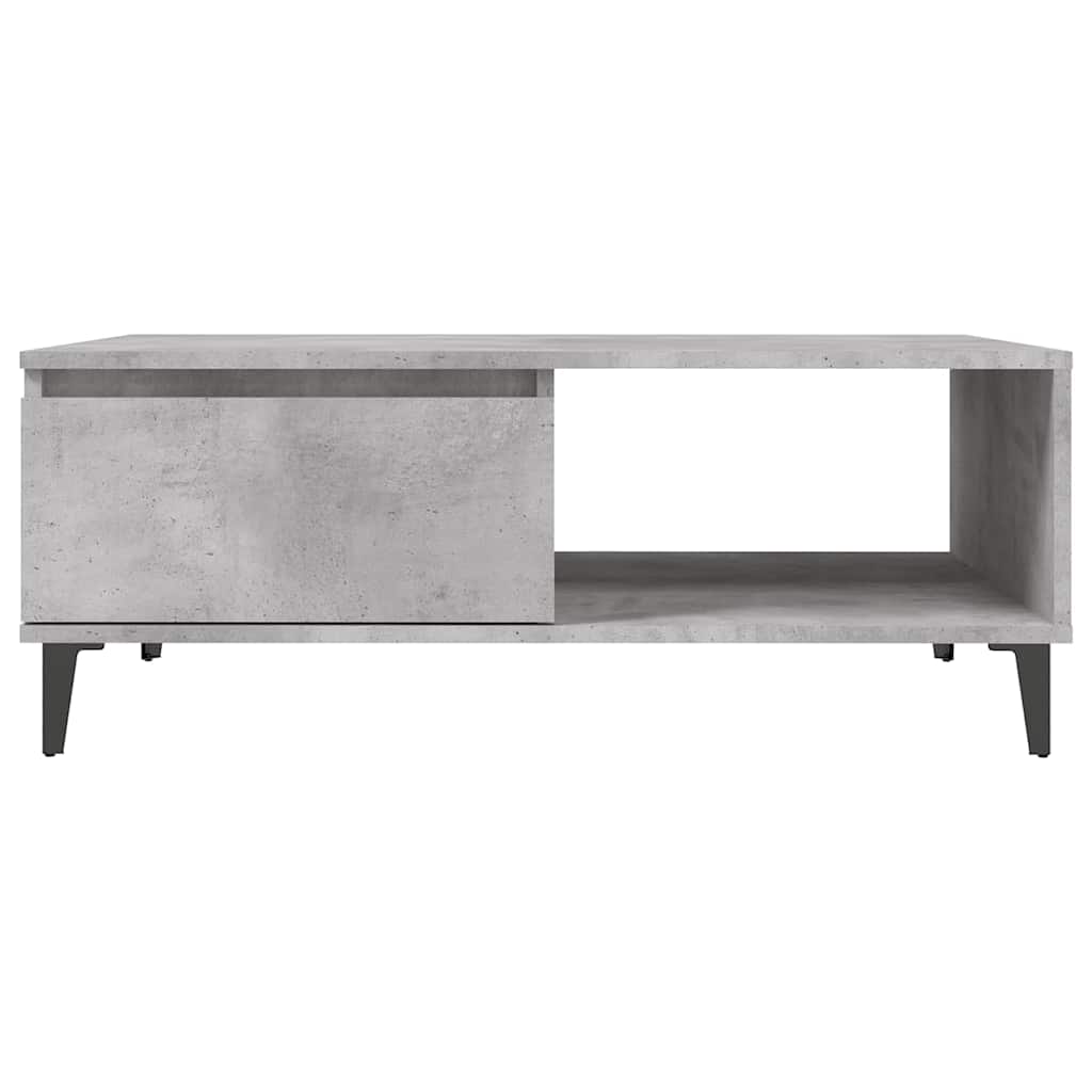 806008 vidaXL Coffee Table Concrete Grey 90x60x35 cm Engineered Wood