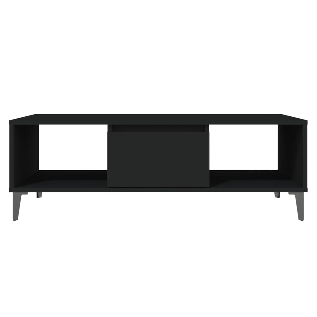 806023 vidaXL Coffee Table Black 103,5x60x35 cm Engineered Wood
