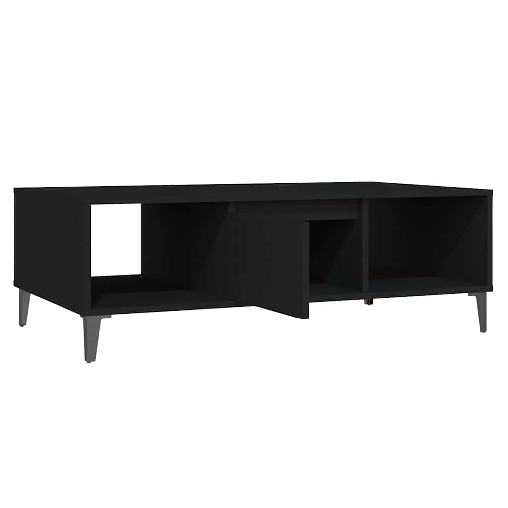 806023 vidaXL Coffee Table Black 103,5x60x35 cm Engineered Wood