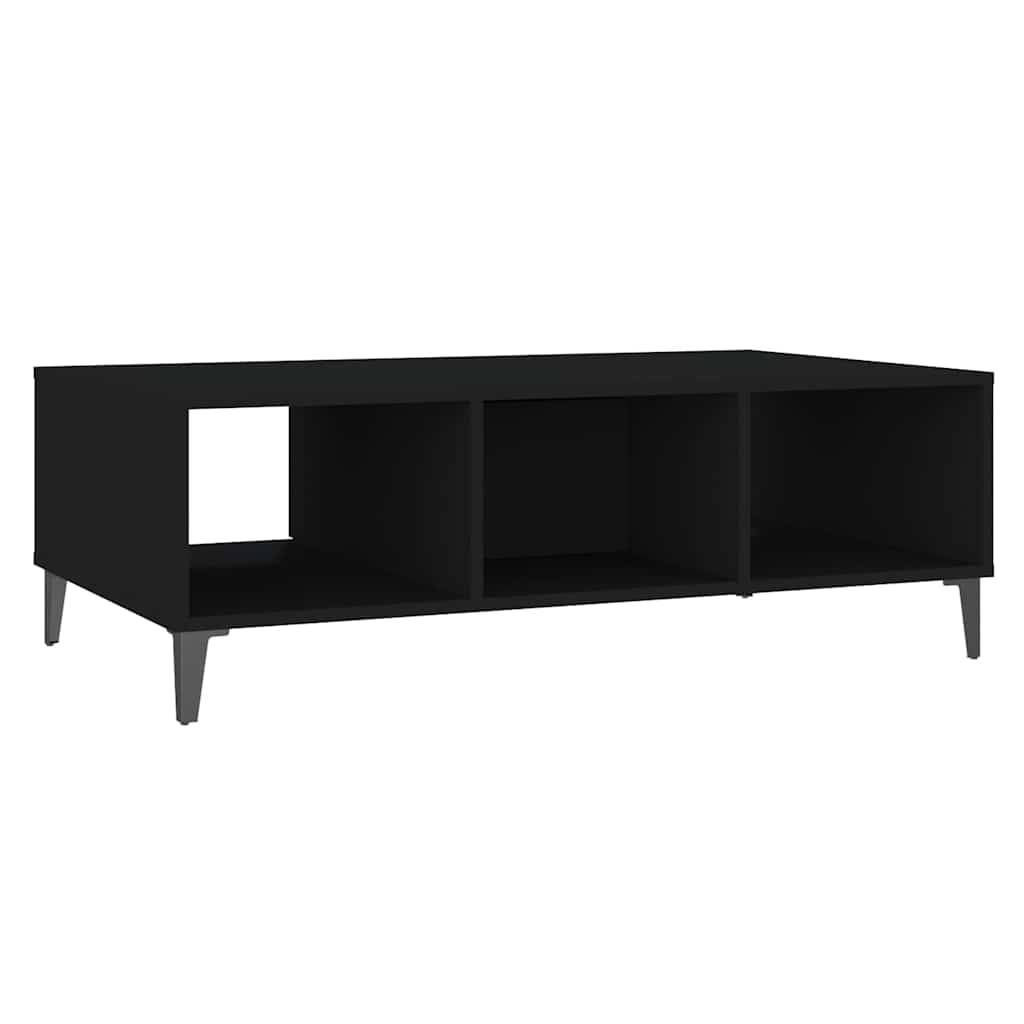 806023 vidaXL Coffee Table Black 103,5x60x35 cm Engineered Wood