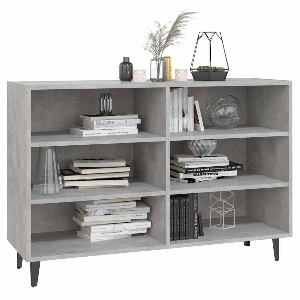 806044 vidaXL Sideboard Concrete Grey 103,5x35x70 cm Engineered Wood