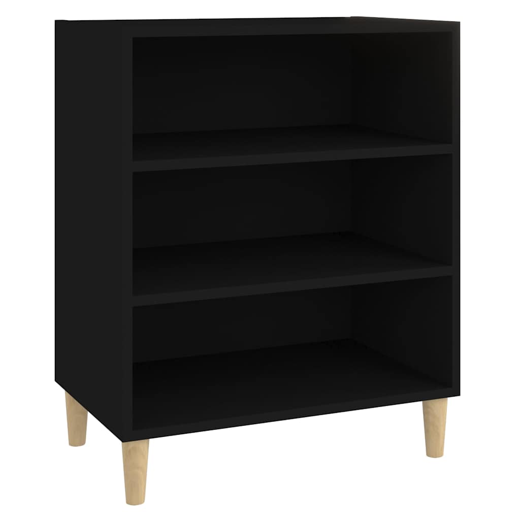 806050 vidaXL Sideboard Black 57x35x70 cm Engineered Wood