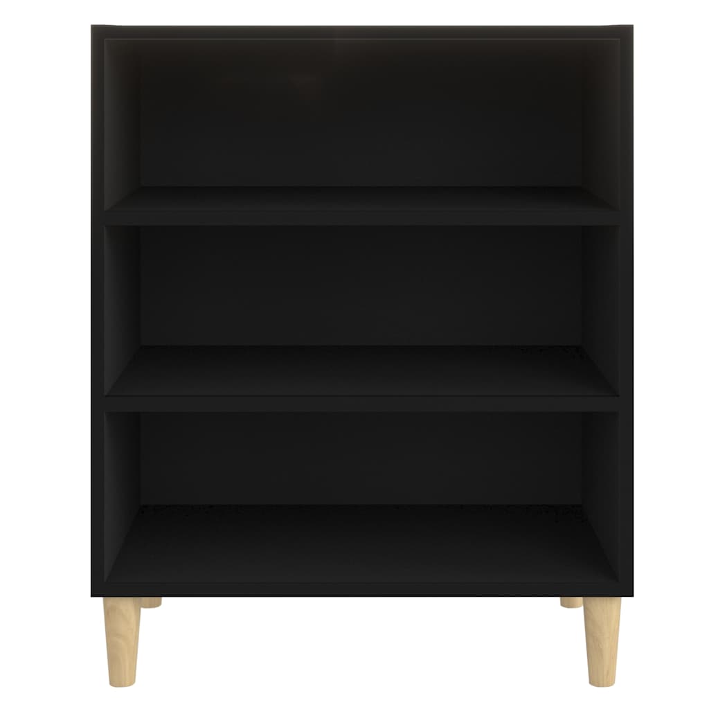 806050 vidaXL Sideboard Black 57x35x70 cm Engineered Wood