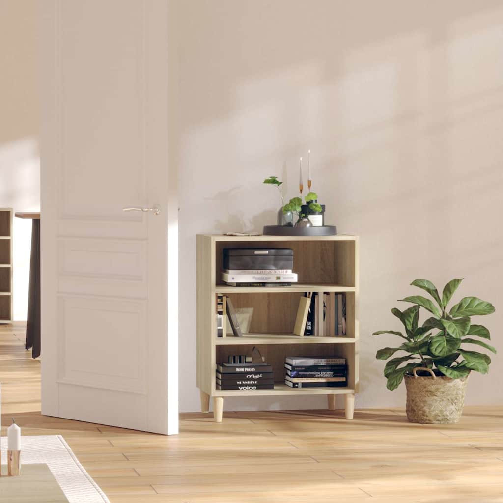 806052 vidaXL Sideboard Sonoma Oak 57x35x70 cm Engineered Wood